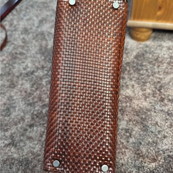 Bally in Rich Brown Woven Shoulder Bag Late 90s/ Early 20s - Picture 3 of 16